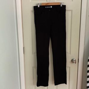 Black dress pant yoga pants from Betabrand with pockets